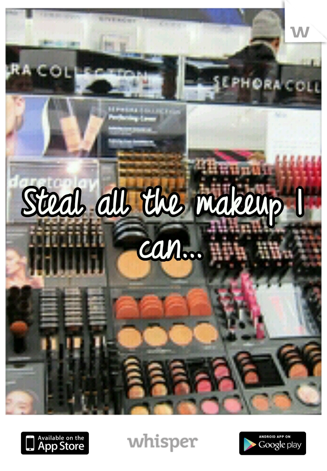 Steal all the makeup I can...