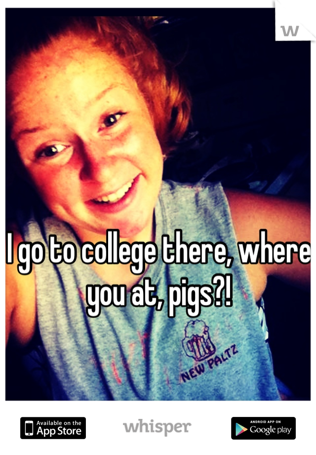 I go to college there, where you at, pigs?!