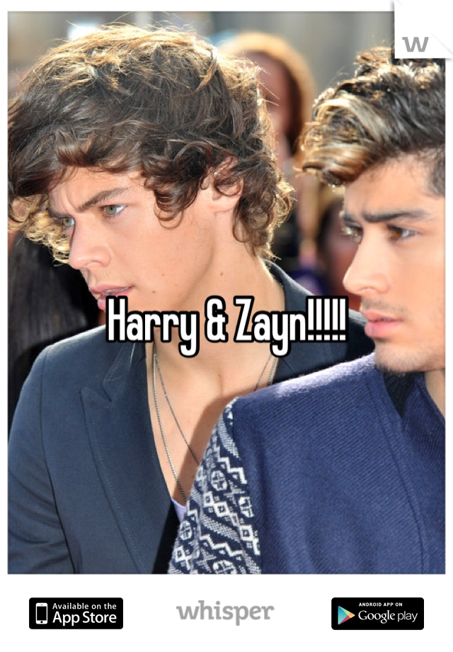 Harry & Zayn!!!!!