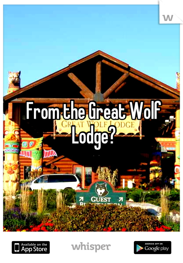 From the Great Wolf Lodge?