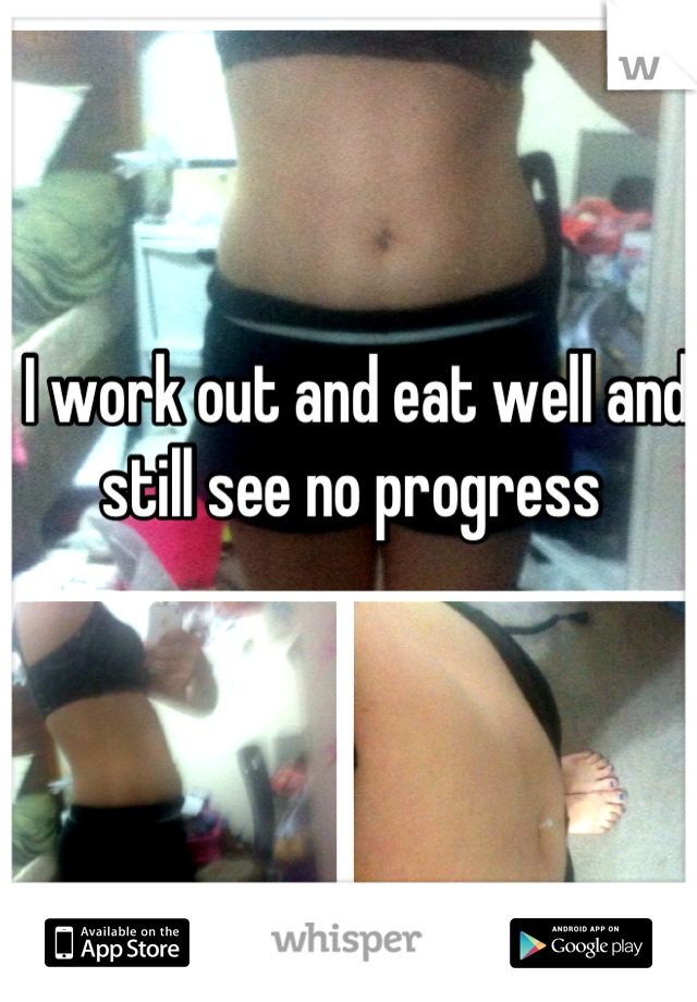 I work out and eat well and still see no progress 