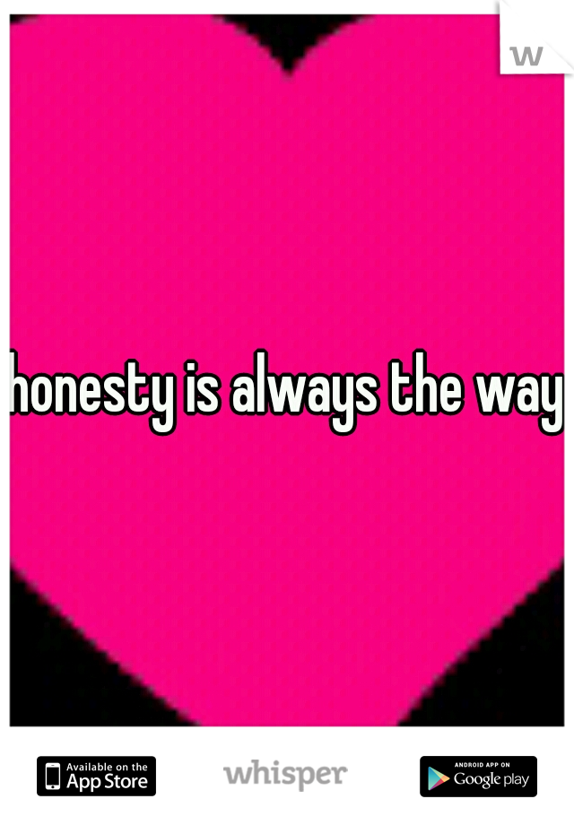 honesty is always the way