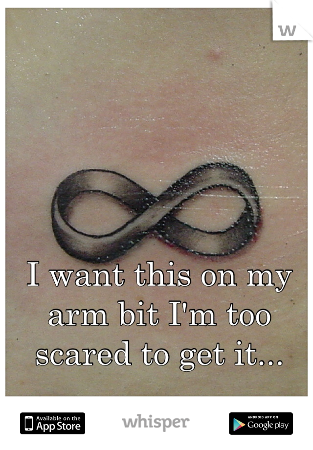 I want this on my arm bit I'm too scared to get it...