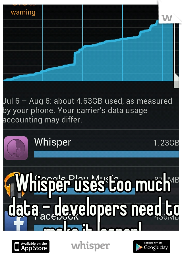 Whisper uses too much data - developers need to make it leaner! 