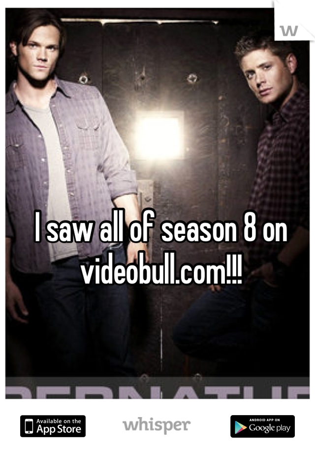 I saw all of season 8 on videobull.com!!!