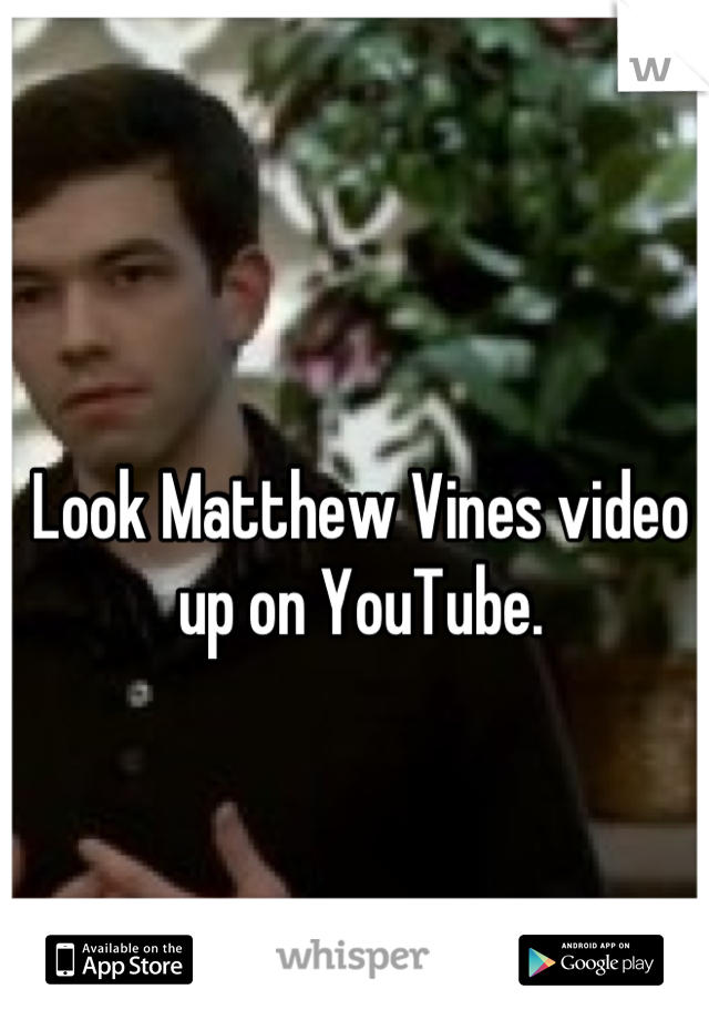 Look Matthew Vines video up on YouTube.