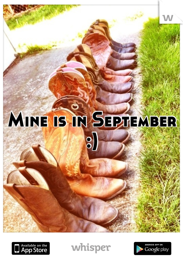 Mine is in September :)