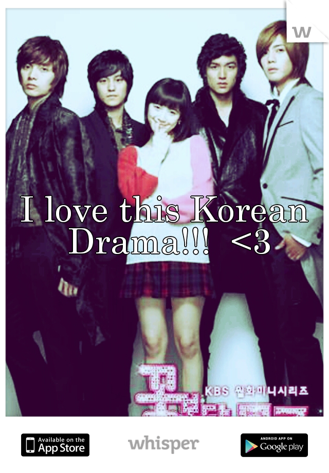 I love this Korean Drama!!!  <3