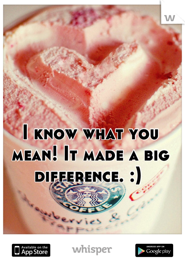 I know what you mean! It made a big difference. :) 
