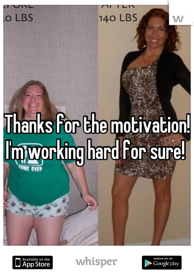 Thanks for the motivation! I'm working hard for sure! 