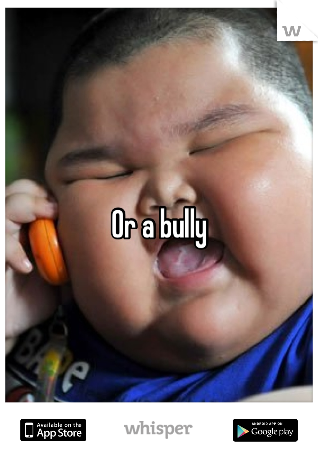 Or a bully