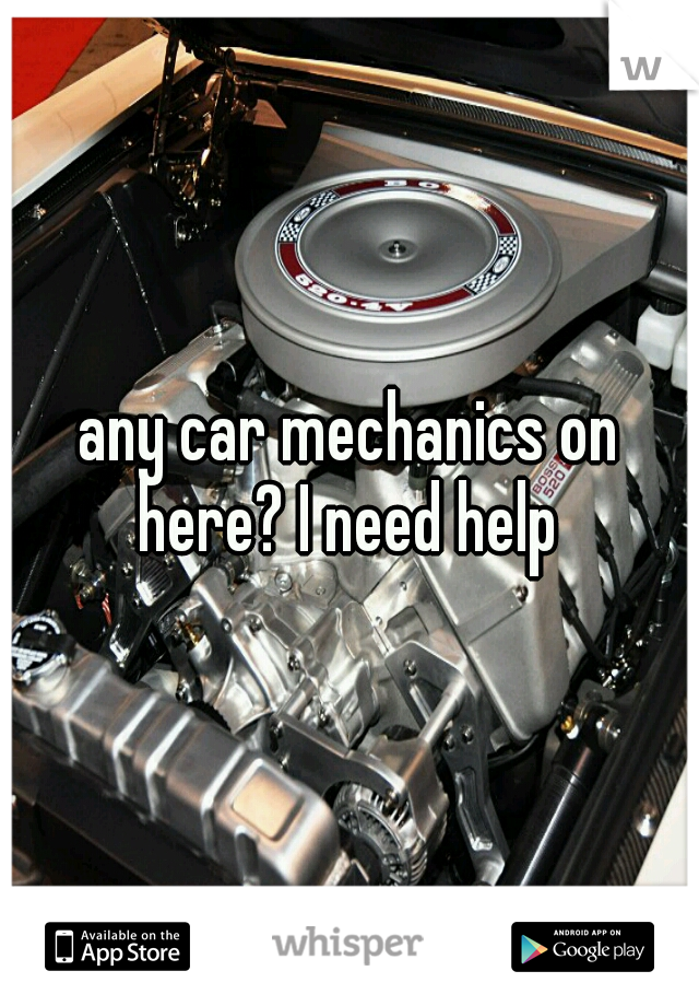 any car mechanics on here? I need help 