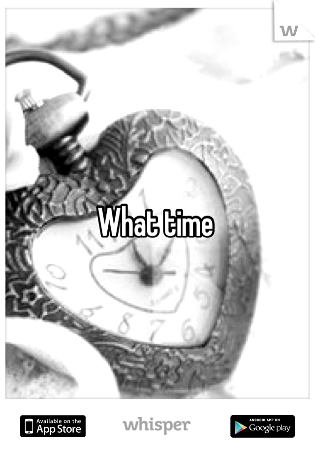 What time 