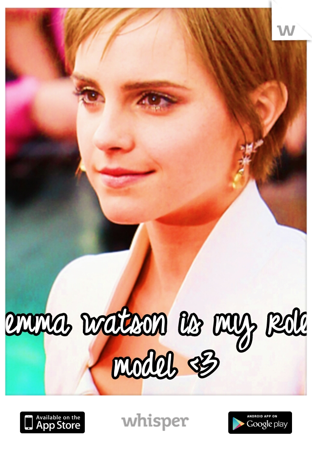 emma watson is my role model <3