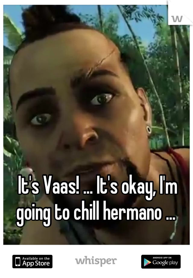 It's Vaas! ... It's okay, I'm going to chill hermano ... 