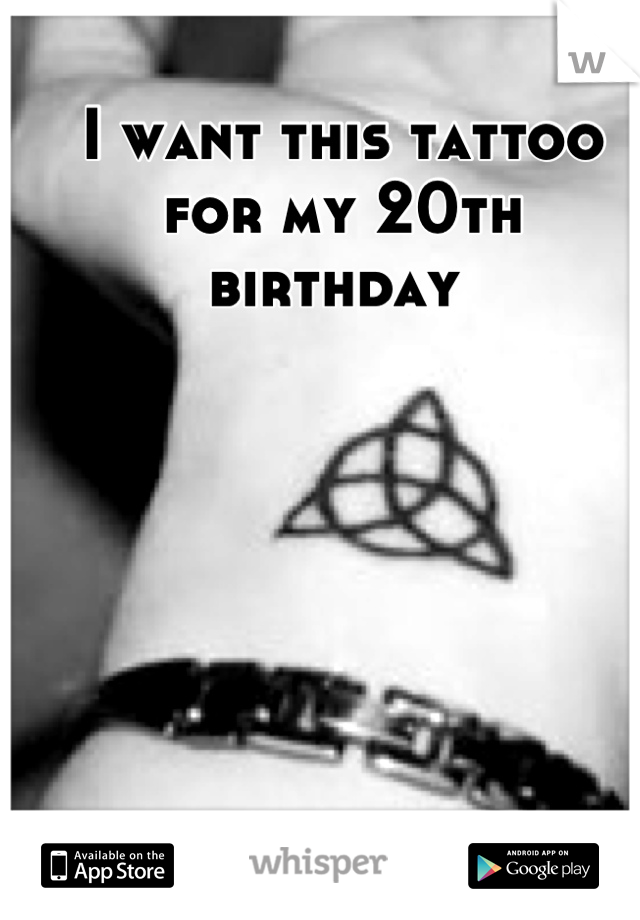 I want this tattoo for my 20th birthday 