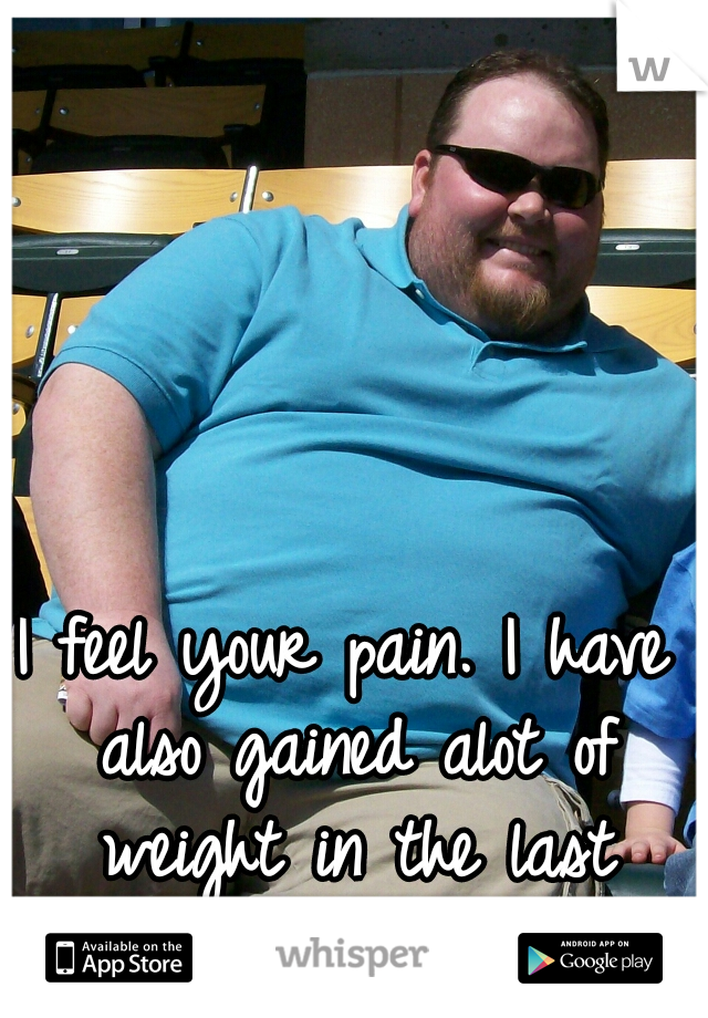 I feel your pain. I have also gained alot of weight in the last couple of years...