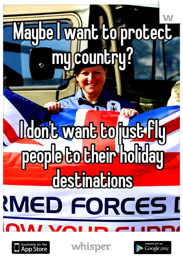 Maybe I want to protect my country?


I don't want to just fly people to their holiday destinations