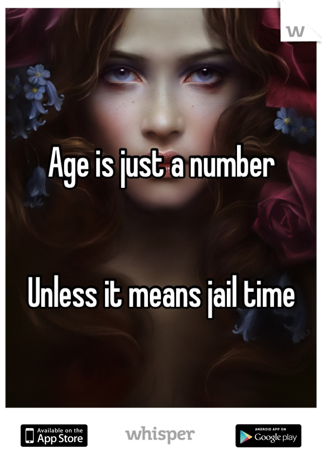 Age is just a number


Unless it means jail time