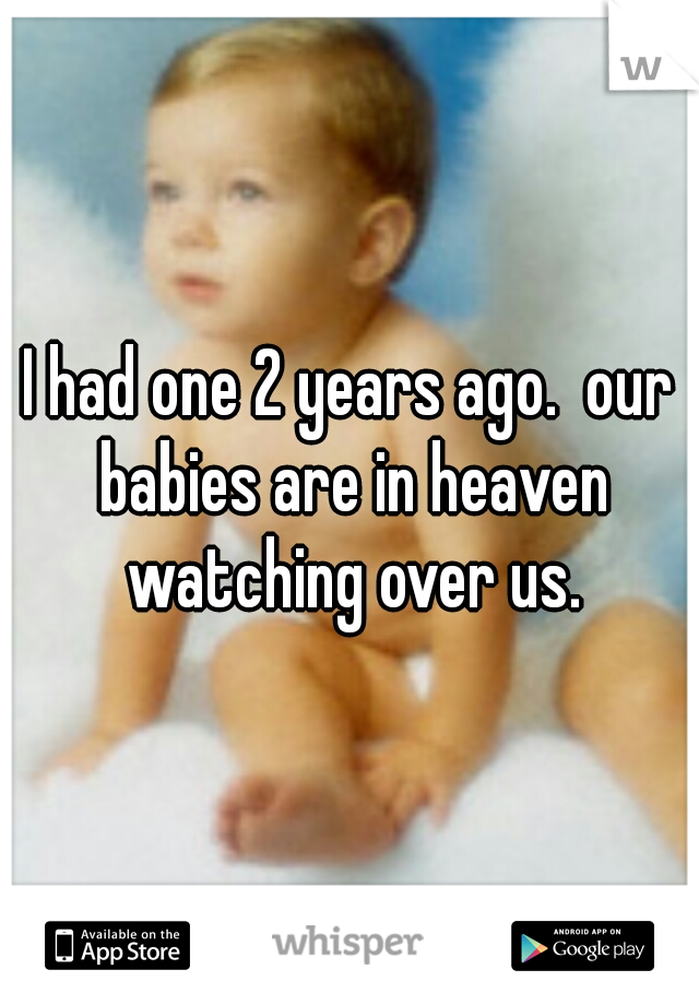 I had one 2 years ago.  our babies are in heaven watching over us.