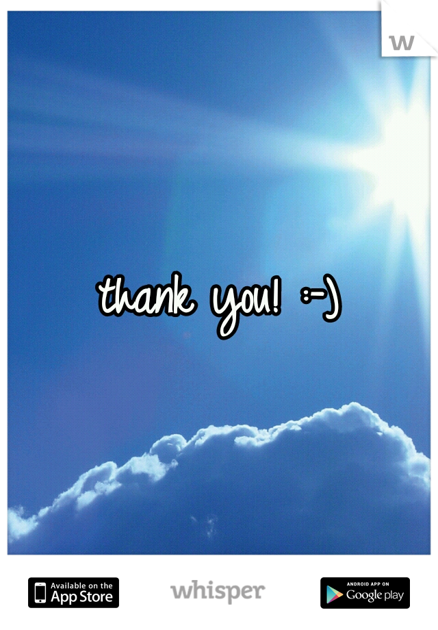 thank you! :-)