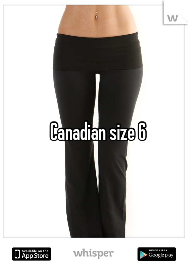 Canadian size 6
