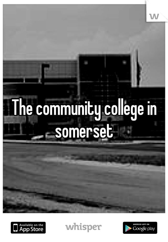 The community college in somerset
