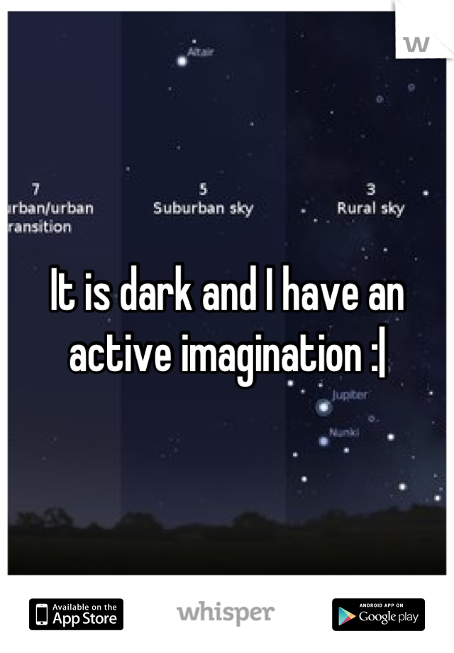 It is dark and I have an active imagination :|