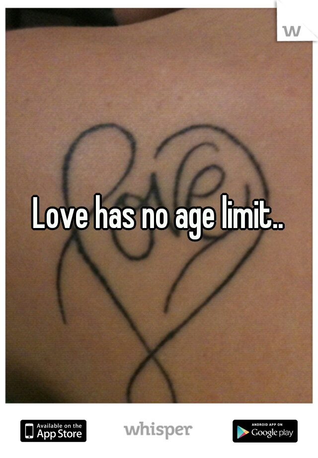 Love has no age limit..