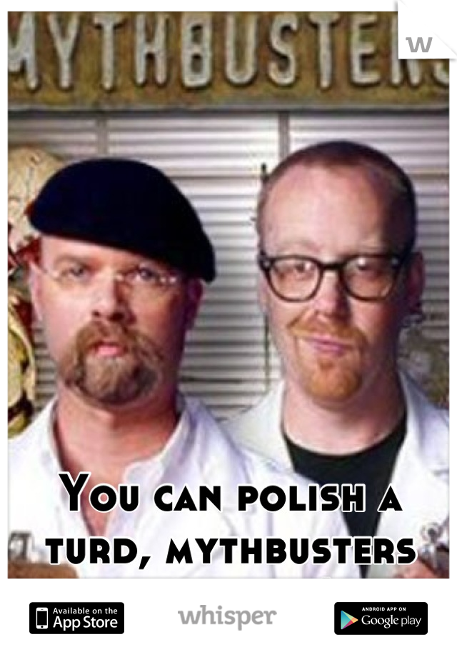 You can polish a turd, mythbusters proved it!
