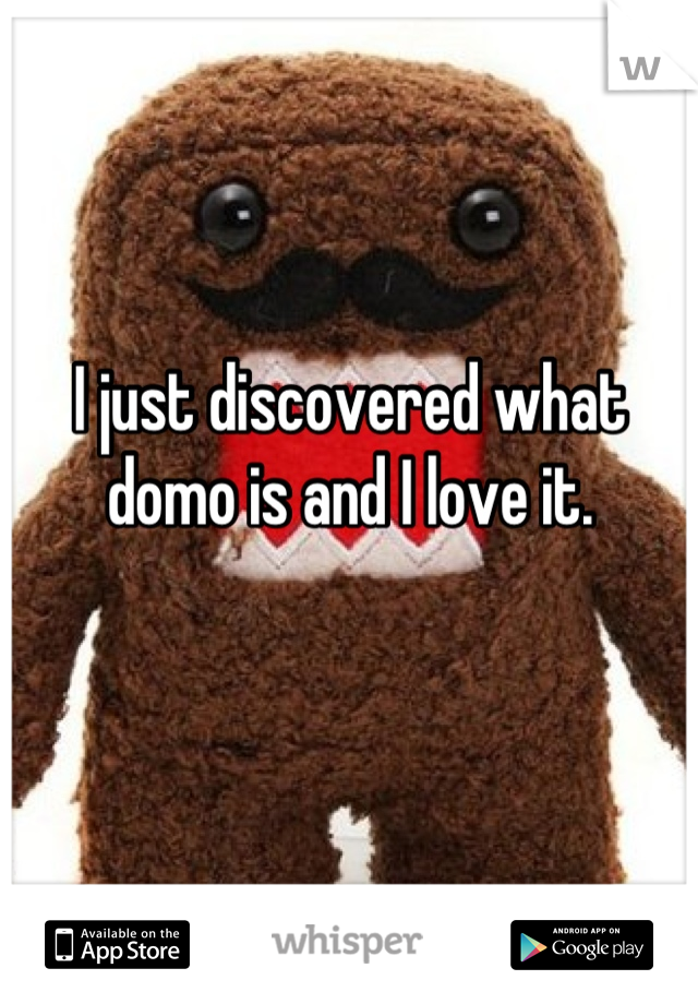 I just discovered what domo is and I love it.

