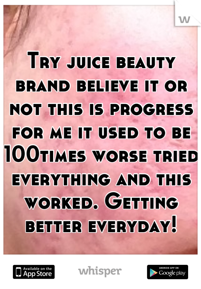Try juice beauty brand believe it or not this is progress for me it used to be 100times worse tried everything and this worked. Getting better everyday!