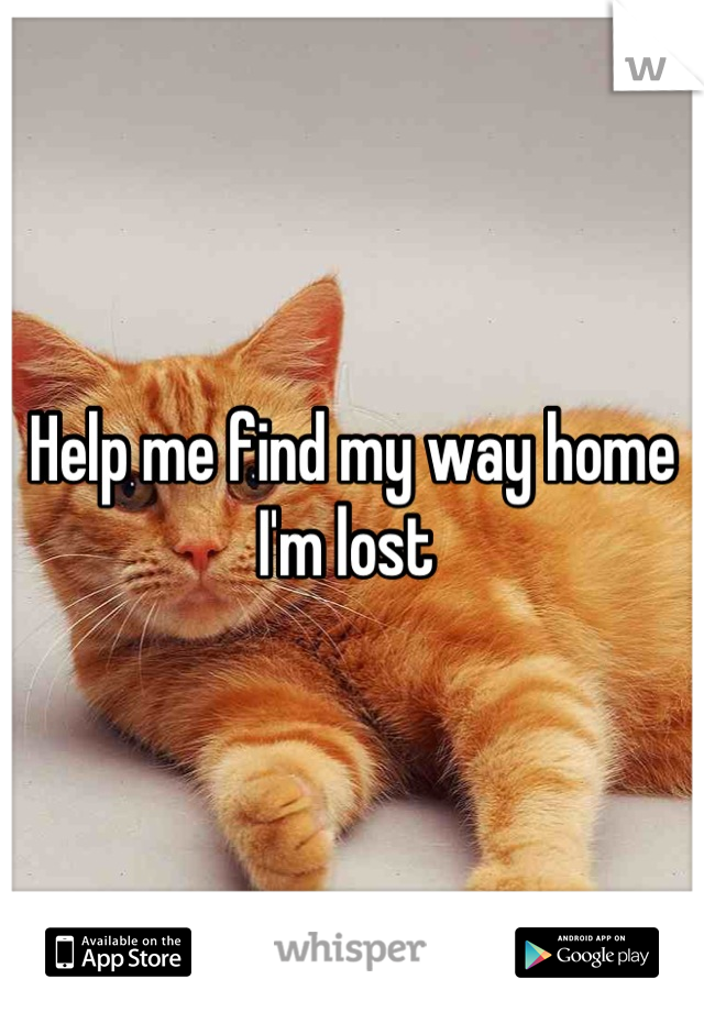 Help me find my way home I'm lost 