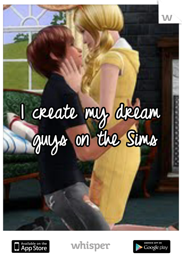 I create my dream guys on the Sims