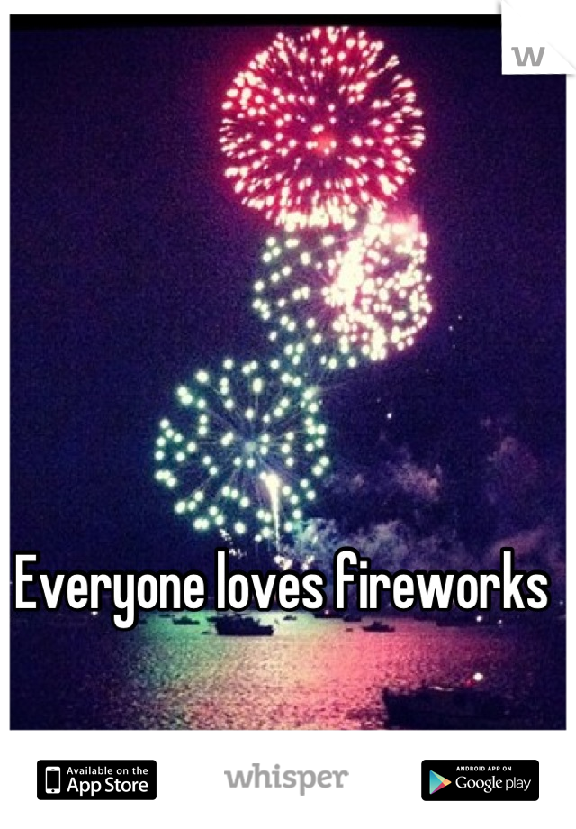 Everyone loves fireworks