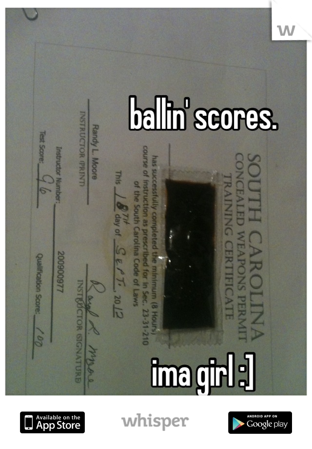 ballin' scores.





ima girl :]