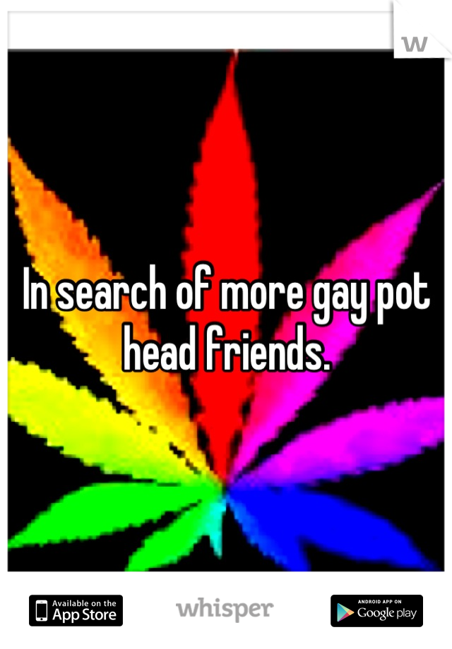 In search of more gay pot head friends.