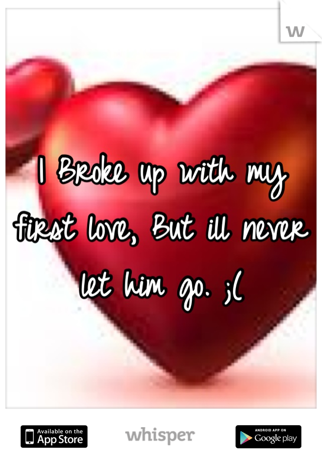 I Broke up with my first love, But ill never let him go. ;(