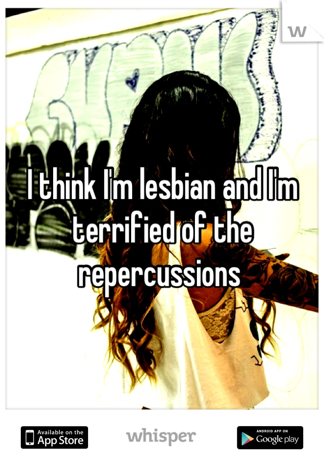 I think I'm lesbian and I'm terrified of the repercussions 