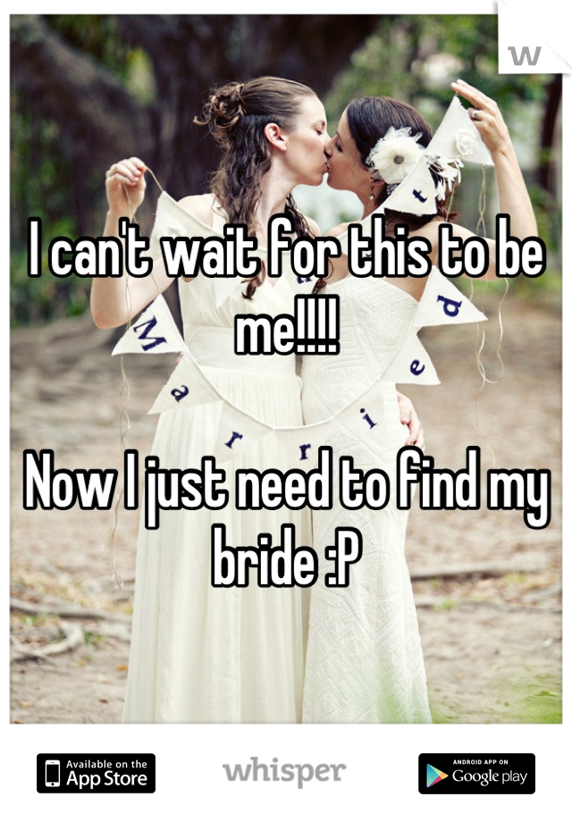 I can't wait for this to be me!!!!

Now I just need to find my bride :P