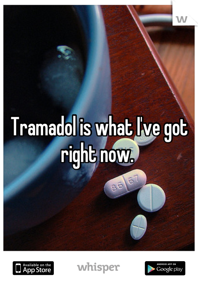 Tramadol is what I've got right now. 