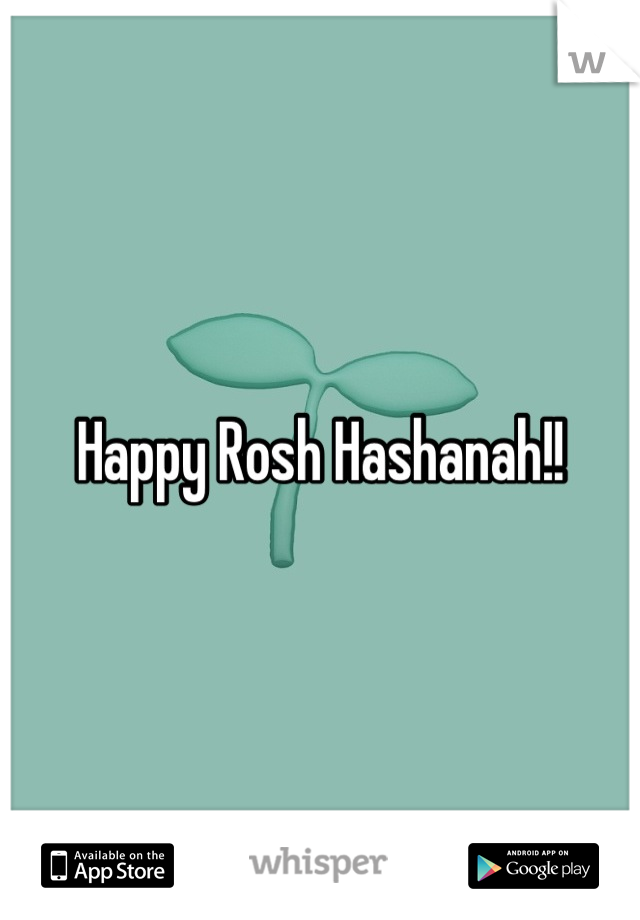 Happy Rosh Hashanah!!