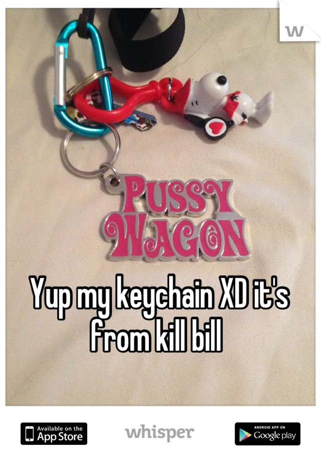 Yup my keychain XD it's from kill bill 