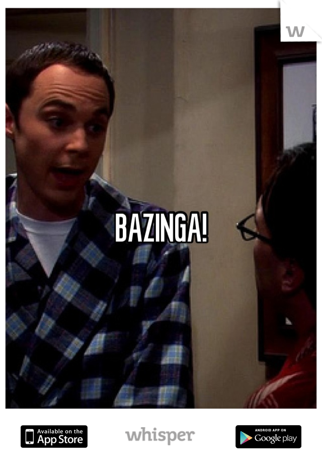 BAZINGA!