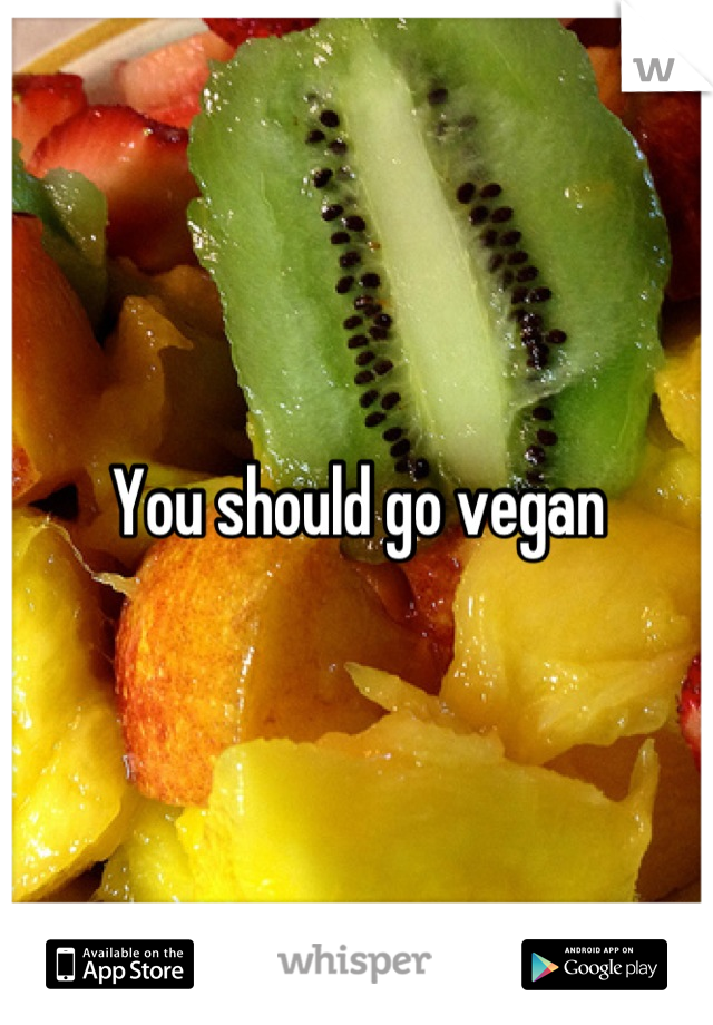 You should go vegan