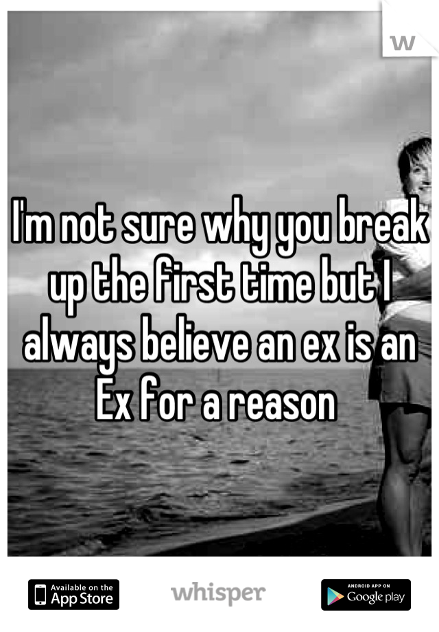 I'm not sure why you break up the first time but I always believe an ex is an Ex for a reason 