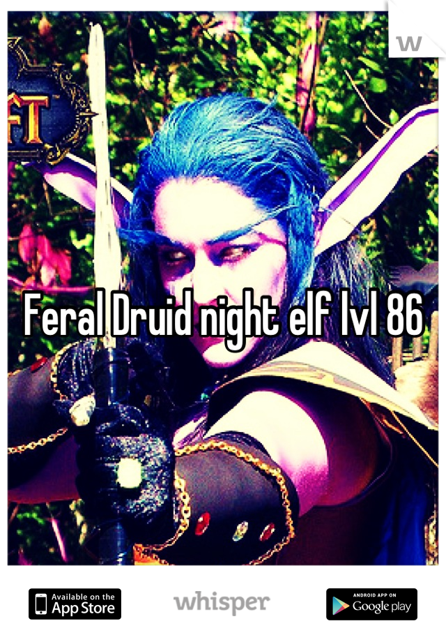 Feral Druid night elf lvl 86