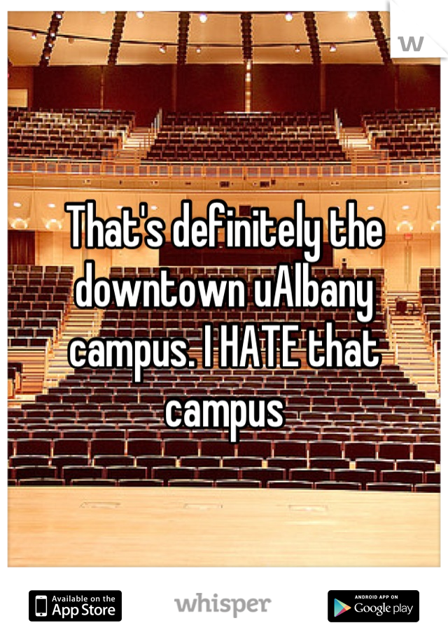 That's definitely the downtown uAlbany campus. I HATE that campus