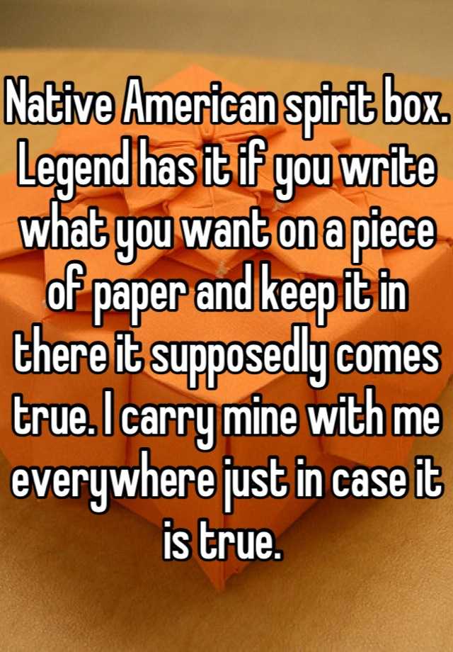 Native American Spirit Names Male