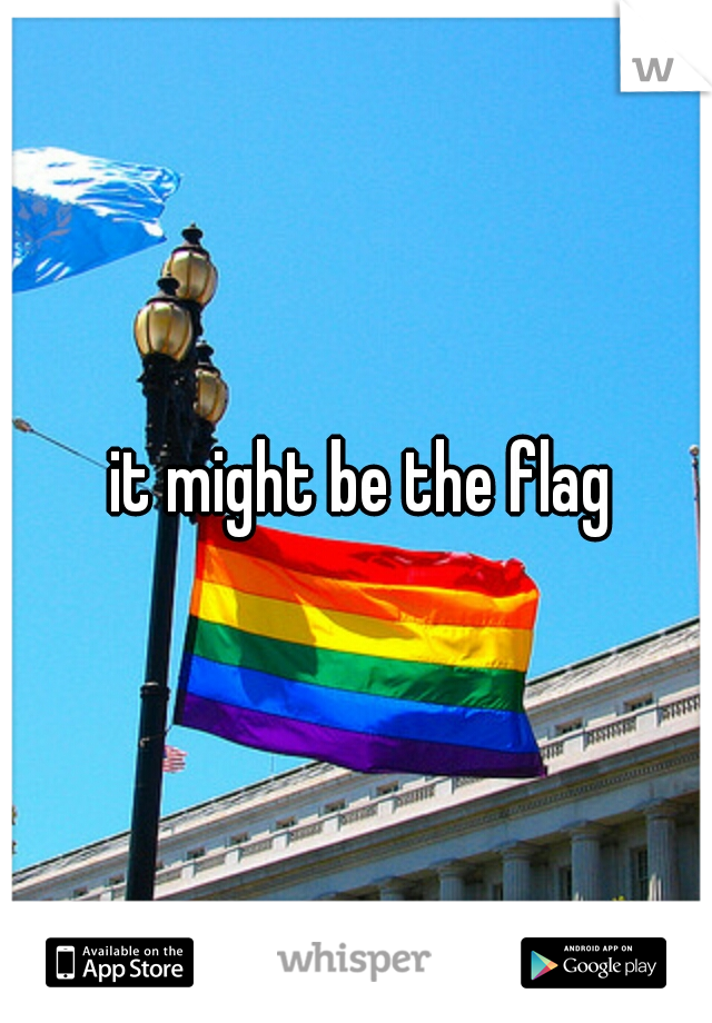  it might be the flag